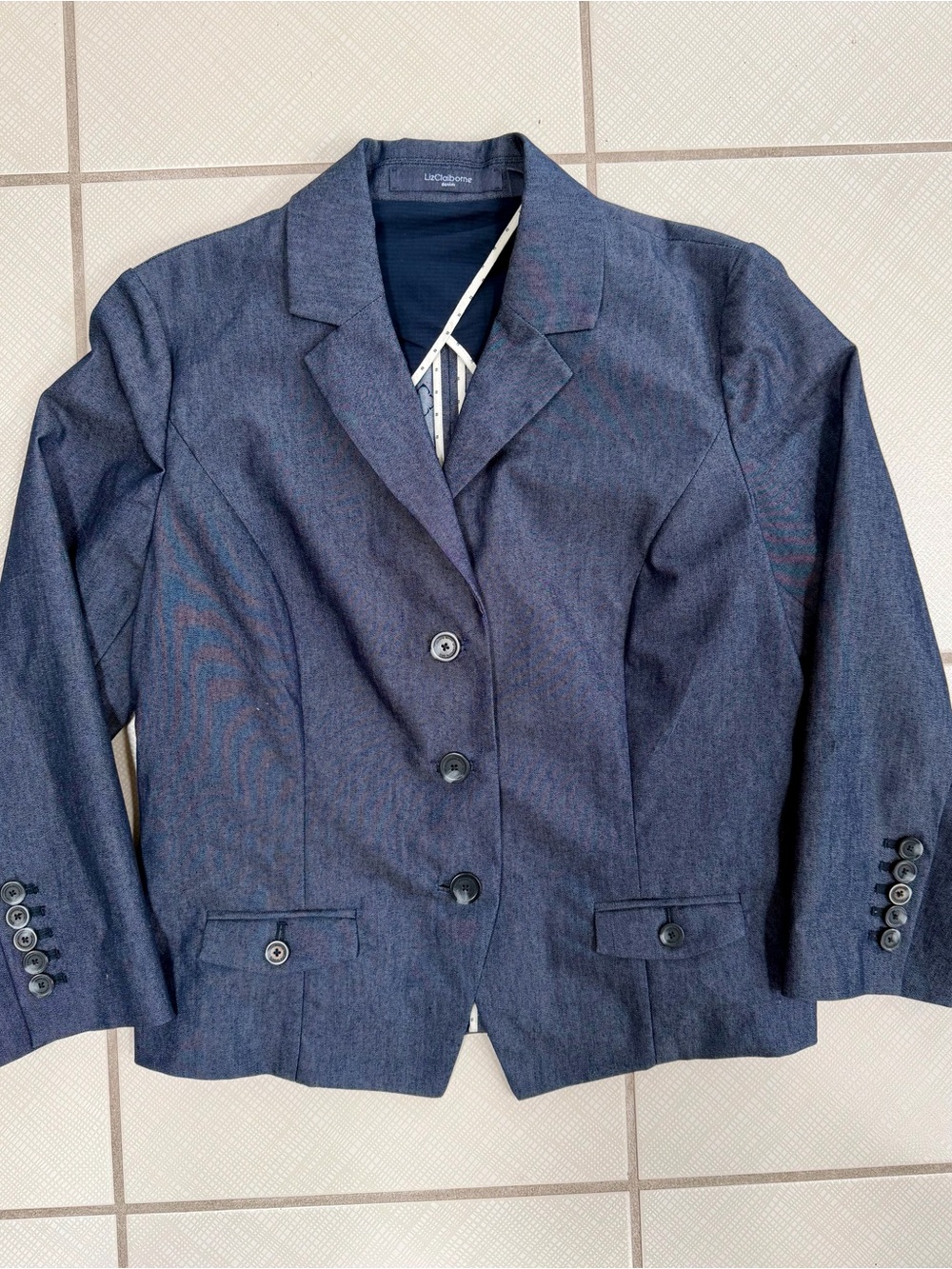 Liz Claiborne Navy Blue Women's Tailored Blazer
